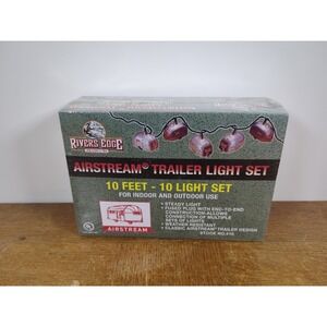 Rivers Edge Airstream Trailer 10 String Light Set 10' Indoor Outdoor New SEALED